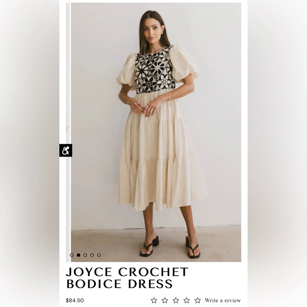 BNWT ‘Joyce Crochet Bodice Dress’ - Picture 6 of 7
